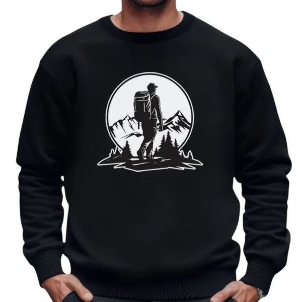 Never Stop Exploring Sweatshirts - Black