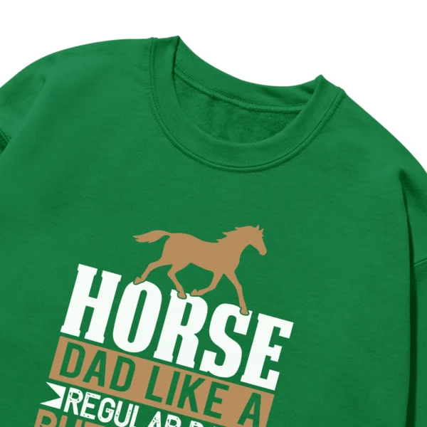 Horse Dad Like A Regular Dad But Cooler Vintage Unisex Sweatshirt