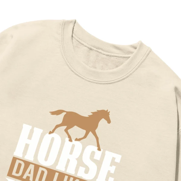 Horse Dad Like A Regular Dad But Cooler Vintage Unisex Sweatshirt