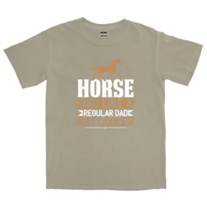 Horse Dad Like A Regular Dad But Cooler Vintage Unisex Comfort Colors T-shirts